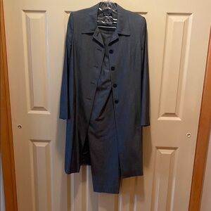 Ann Taylor Black Trench Coat Elegant Design